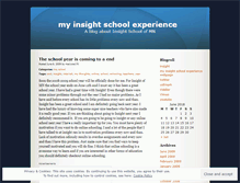 Tablet Screenshot of insightschool.wordpress.com