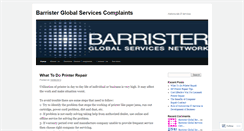 Desktop Screenshot of barristerglobalcomplaints.wordpress.com