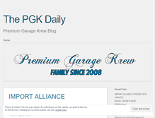 Tablet Screenshot of pgkdaily.wordpress.com