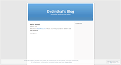 Desktop Screenshot of dvdinthai.wordpress.com