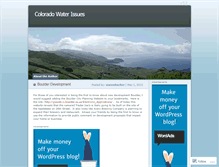 Tablet Screenshot of coloradowaterissues.wordpress.com