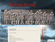 Tablet Screenshot of bebulldogstrong.wordpress.com