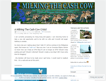 Tablet Screenshot of milkcashcow.wordpress.com