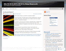 Tablet Screenshot of brandbuildingbuzz.wordpress.com