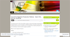 Desktop Screenshot of impinnovativemagazineproduction.wordpress.com