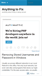 Mobile Screenshot of anything2fix.wordpress.com