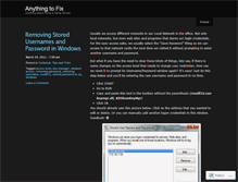 Tablet Screenshot of anything2fix.wordpress.com
