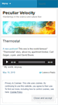 Mobile Screenshot of peculiarvelocity.wordpress.com