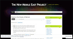 Desktop Screenshot of newmiddleeast.wordpress.com