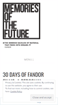 Mobile Screenshot of memoriesofthefuture.wordpress.com