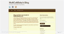 Desktop Screenshot of multicultibaby.wordpress.com