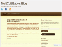 Tablet Screenshot of multicultibaby.wordpress.com