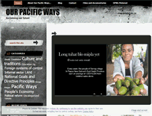 Tablet Screenshot of ourpacificways.wordpress.com