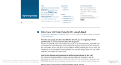 Desktop Screenshot of eyeraqnews.wordpress.com