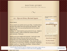 Tablet Screenshot of doctorquery.wordpress.com