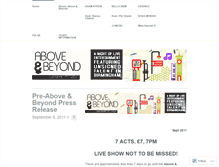 Tablet Screenshot of aboveandbeyondmusic.wordpress.com
