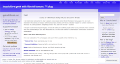 Desktop Screenshot of geekwithfibroids.wordpress.com