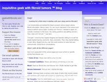 Tablet Screenshot of geekwithfibroids.wordpress.com