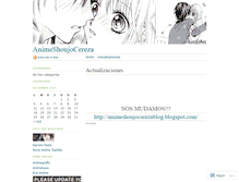 Tablet Screenshot of animeshoujocereza.wordpress.com