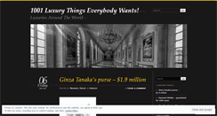 Desktop Screenshot of luxuryluxuryluxury.wordpress.com