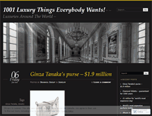 Tablet Screenshot of luxuryluxuryluxury.wordpress.com