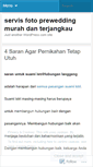 Mobile Screenshot of fotopreweddingmurah.wordpress.com