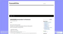 Desktop Screenshot of foreverkyurs.wordpress.com