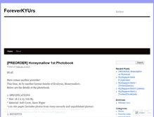 Tablet Screenshot of foreverkyurs.wordpress.com