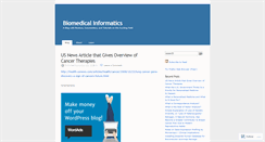 Desktop Screenshot of biomedicalinformatics.wordpress.com