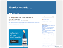 Tablet Screenshot of biomedicalinformatics.wordpress.com