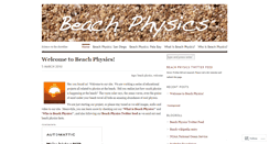 Desktop Screenshot of beachphysics.wordpress.com