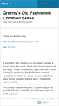 Mobile Screenshot of grannygreen.wordpress.com
