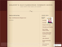 Tablet Screenshot of grannygreen.wordpress.com