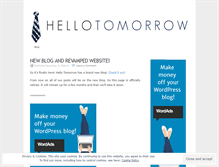 Tablet Screenshot of hellotomorrow.wordpress.com