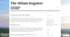 Desktop Screenshot of milamregister.wordpress.com