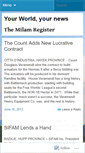 Mobile Screenshot of milamregister.wordpress.com