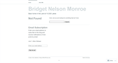 Desktop Screenshot of bridgetnelsonmonroe.wordpress.com