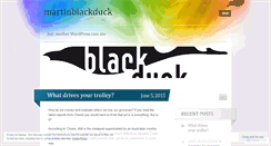 Desktop Screenshot of martinblackduck.wordpress.com