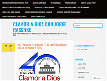 Tablet Screenshot of clamorperu.wordpress.com