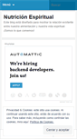 Mobile Screenshot of nutricionespiritual.wordpress.com