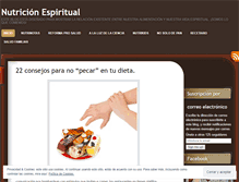 Tablet Screenshot of nutricionespiritual.wordpress.com