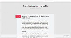 Desktop Screenshot of hotelsandresortsinindia.wordpress.com