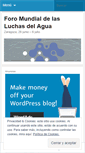 Mobile Screenshot of foroluchasagua.wordpress.com