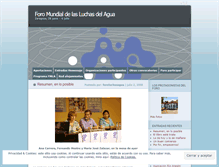 Tablet Screenshot of foroluchasagua.wordpress.com