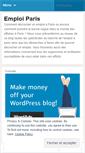 Mobile Screenshot of emploiparis.wordpress.com