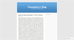 Desktop Screenshot of choosekery.wordpress.com