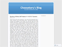 Tablet Screenshot of choosekery.wordpress.com