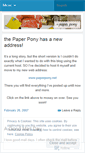 Mobile Screenshot of paperpony.wordpress.com