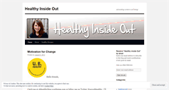 Desktop Screenshot of healthyinsideout.wordpress.com