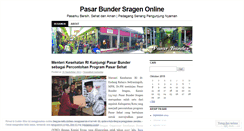 Desktop Screenshot of pasarbundersragen.wordpress.com